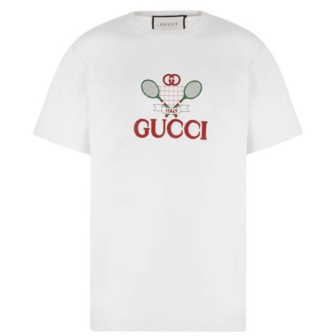 gucci tennis shirt men's|gucci t shirt outlet price.